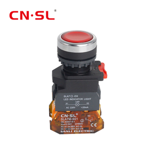 مفتاح زر الضغط 22 مم مع ضوء LED مؤقت للتشغيل والإيقاف CE ROHS IP67