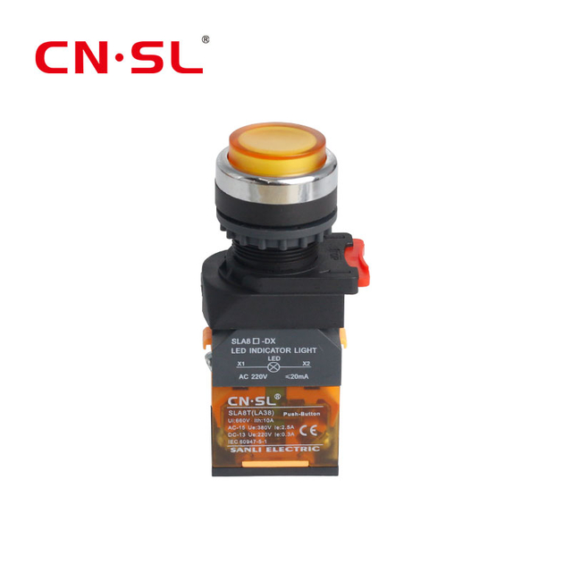 إعادة ضبط مؤقتة مع زر ضغط مضيء LED للمصاعد