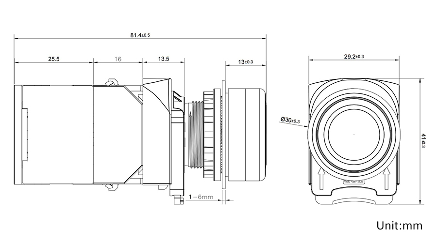 8T 平钮带灯自复-自锁