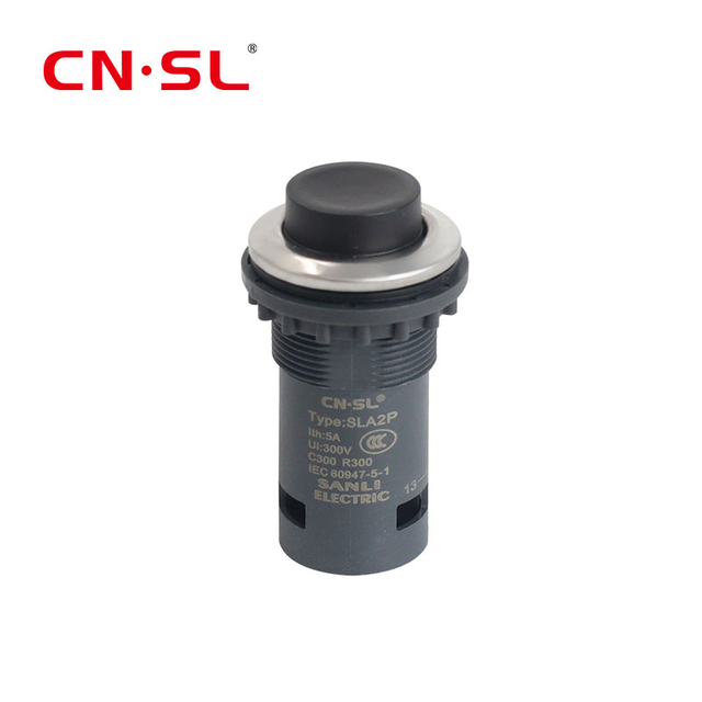 رأس إسقاط صغير الحجم 1NO مفتاح ضغط بلاستيكي بدون LED