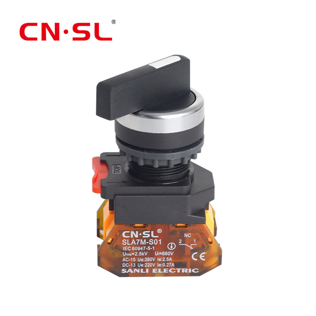 2NO 3 موضع القفل الذاتي أو إعادة الضبط الذاتي مفتاح مقبض محدد 10A/660V مفتاح دوار